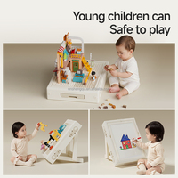 Table d'activités pliable pour tout-petits Vsuch, table et chaise pour enfants, idéale pour jouer, dessiner et apprendre en intérieur