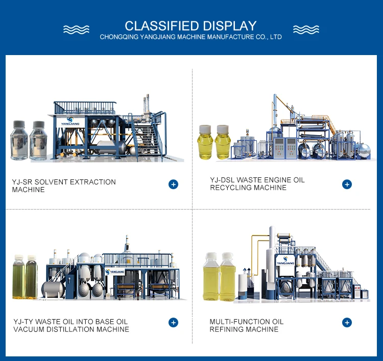 YJ-SNC Diesel Oil Desulfurization and Decolorization Distillation Machine reduce Sulfur to 10ppm