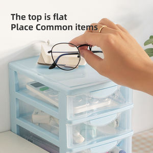 <span class=keywords><strong>2</strong></span>/<span class=keywords><strong>3</strong></span>/4/5 Schichten Stapelbare Kunststoff Home Office Kunststoff Schublade Desktop Makeup Organizer Schubladen <span class=keywords><strong>Box</strong></span> - Product Image 3