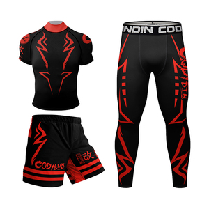 Nouveau rashguard personnalisé pour homme, extensible, UPF50, anti-UV, manches longues, pour MMA, Jiu Jitsu, grappling, BJJ, vêtements de combat - Product Image 3