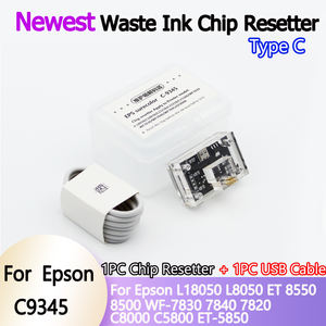 Réinitialisateur de puce de type C pour réservoir de maintenance C9345 pour Epson <span class=keywords><strong>EcoTank</strong></span> L18050 L8050 WF-7830 7840 7820 7845 C8000 C58000 C7000 ET-5850 - Product Image 2