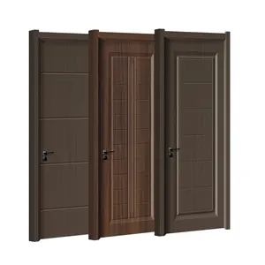 Wood Plastic Composite Waterproof Bathroom WPC Skins Interior PVC Door Price