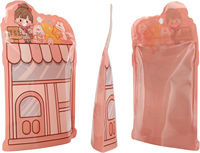 Sacs en plastique refermables en mylar pour bonbons, avec logo personnalisé, découpés à la forme, holographiques, irréguliers, en plastique spécial, étanches à l'odeur