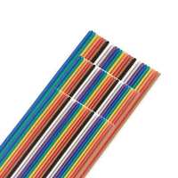 Cable plano multicolor de 1,27mm 10 16 64 Pin 20 26 Awg Arnés de cables flexible Cable de alambre arcoíris