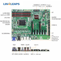 Carte mère industrielle Linkleaps Q470 ATX prenant en charge les processeurs Intel Core I9 I7 I5 I3 de 10e et 11e génération avec SSD M.2, 4 DDR4, double GbE LAN, 6 COM
