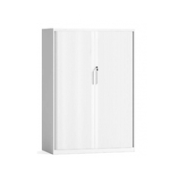 Porte coulissante à enroulement en acier pour armoire de classement de bureau, avec serrure, revêtement en poudre écologique, couleur RAL personnalisée, moderne et simple
