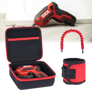 Étui rigide en EVA compatible avec le tournevis sans fil rechargeable <span class=keywords><strong>SKIL</strong></span> 4V, boîte de rangement portable robuste, sac uniquement - Product Image 4