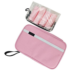 Bolsa de cosméticos de color claro, <span class=keywords><strong>neceser</strong></span> portátil personalizado, gran oferta, bolsa de maquillaje <span class=keywords><strong>con</strong></span> botella de cosméticos - Product Image 1