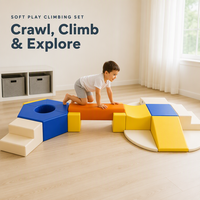 Ensemble de jeu souple pour enfants, parcours d'obstacles modulaire en mousse, blocs à grimper et à ramper pour tout-petits, aire de jeux intérieure, vente en gros OEM