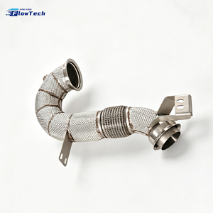 ท่อดาวน์ไปป์สแตนเลส 304 สำหรับรถแข่ง Mercedes Benz GT50 GT53 E53 GLE53 CLS53 M256 3.0L Turbo ระบบไอเสียไหลสูง - Product Image 3