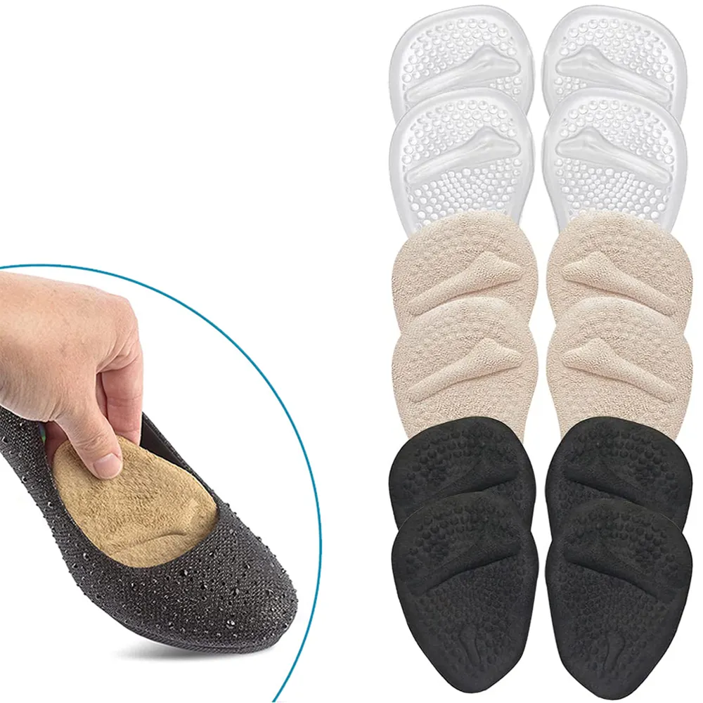 Amazon Bantalan Kaki Depan Gel Silikon Bantalan Metatarsal untuk Sandal Wanita Hak Tinggi Sandal