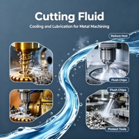 Fluide de coupe sans chlore, bonne propriété de nettoyage pour la coupe et l'usinage des alliages de cuivre et d'aluminium