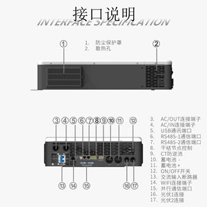 อินเวอร์เตอร์พลังงานแสงอาทิตย์ Aiswei 12Kw 240V 60Hz ระบบเชื่อมต่อกริดแบบไฮบริดเฟสเดียว พร้อมระบบ MPPT สำหรับใช้ในบ้าน - Product Image 2