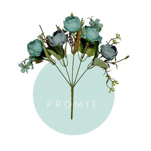 5 Zweige 30CM Lange Pfingstrosen-Seidenblumen Bouquet Künstliche Blumen für Hochzeit Abschluss Muttertag Weihnachten Neujahr - Product Image 6