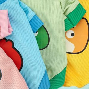 Sweat-shirt pour animaux de compagnie, motif de dessin animé d'animaux mignons, pour chiens et chats, vêtements d'extérieur pour le printemps et l'automne, bleu, vert, jaune, rose - Product Image 4