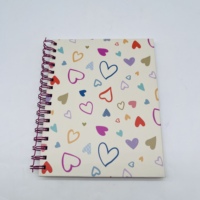 Cuaderno Espiral A5 con Dibujos Animados de Gatos y Peces, 80 Hojas, Papel Grueso que No se Corre, Apertura Plana, Diario para Niños, Material Escolar