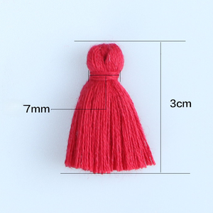 Erkoumi thân thiện với môi đơn giản phong cách cổ 60 Màu Lô 3cm tinh khiết bông tua rìa TRIM cho dệt may và may mặc phụ kiện - Product Image 2