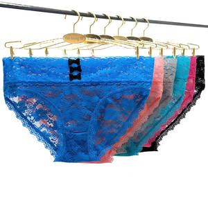 Yun Meng Ni Underwear New Transparent Underwear Fancy Lace <strong>Sheer</strong> Women's <strong>Panties</strong> - Product Image 1