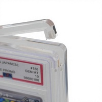 Boîte de rangement magnétique transparente en acrylique pour cartes, adaptée aux plaques intérieures en TPU pour cartes de jeux TCG, de sport et de collection