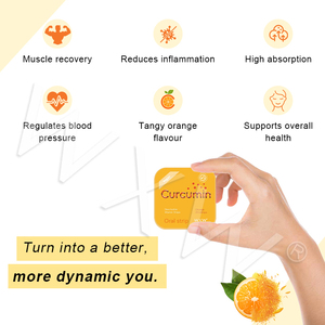 Precio competitivo, película de curcumina, tira de disolución Oral, extracto de raíz de cúrcuma, tira de película de suplemento soluble - Product Image 2