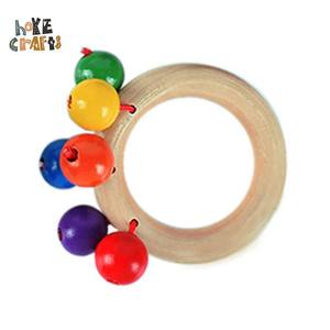 <span class=keywords><strong>Hochet</strong></span> <span class=keywords><strong>Montessori</strong></span> en bois pour bébé, ensemble de hochets écologiques et écologiques - Product Image 2