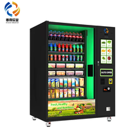 Distributeur automatique en métal équipé d'un ascenseur Articles fragiles Acceptant les cartes de crédit Fonctionnalités de sécurité renforcées Produits frais Vin Œufs