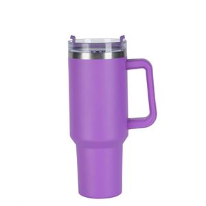 Gobelet de voyage isotherme 40oz H1.0 avec poignée, couvercle, paille et base antidérapante – Conception personnalisée OEM/ODM - Product Image 4