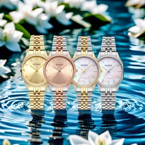 Montre à quartz pour filles, ensemble de 3 pièces, best-seller Besseron 2024, avec lunette sertie de diamants, montre-bracelet, montres personnalisées à label privé pour femmes - Product Image 3