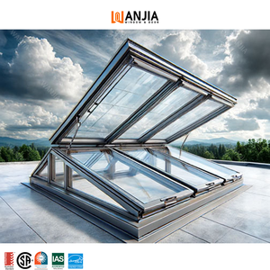 Wanjia phong cách hiện đại không thấm nước nhôm điện tự động đôi tráng men ban công mái cửa sổ trời - Product Image 1