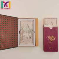 Cartes de tarot et d'oracle personnalisées par le fabricant, boîte imprimée offset de qualité supérieure avec design holographique doré et bords dorés