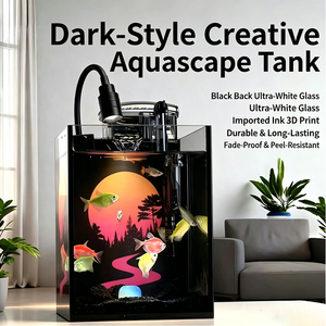 Ensemble d'aquarium de bureau ultra-clair de la série Dark Crystal, d'Amérique du Sud - Product Image 5