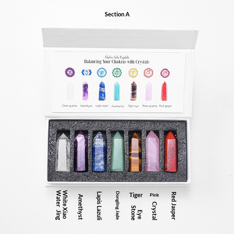 7 Pieces Crystal Wand Set Style A