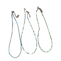 Collier transparent personnalisé coloré initiale bohème collier de perles de rocaille pour les femmes