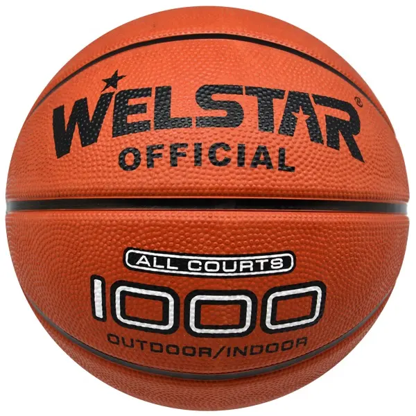 Size 7 rubber basketball ball wholesale with custom logo printing