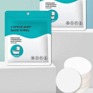 Serviette de bain et de voyage jetable compressée, extra épaisse, non tissée, emballée individuellement, extensible, écologique - Product Image 1