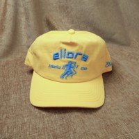 Nouvelle casquette de baseball jaune fine avec tissu à carreaux, logo de marque personnalisé, visière incurvée, pare-soleil, réglable