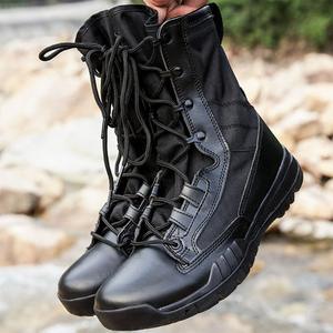 Wolf Warriors Bottes tactiques Hommes Femmes <span class=keywords><strong>Chasse</strong></span> Peau <span class=keywords><strong>de</strong></span> vache Desert Safety Work for Lovers Combat Ankle Noir/Marron 38-46 - Product Image 5