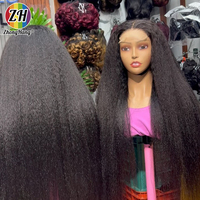 Perruque frontale en dentelle HD sans colle, cheveux indiens vierges, perruques de cheveux humains vierges bruts avec cuticules alignées pour femmes noires
