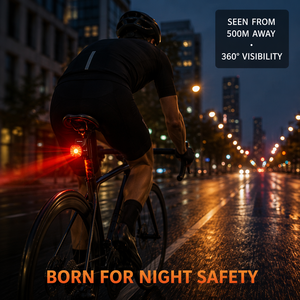 Vente en gros de lampe arrière de vélo LED rouge multifonction rechargeable et étanche avec clip de fixation pour les sports de plein air et le cyclisme - Product Image 2