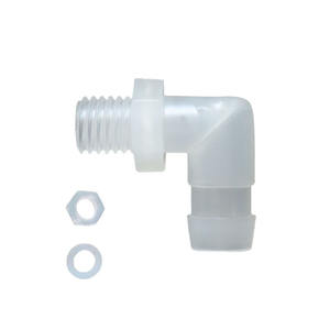 Conector de Manguera Roscado Externo Tipo Pagoda de 10-M12, Macho, con Tuerca y Arandela, Juego Completo para Mangueras de Plomería - Product Image 1