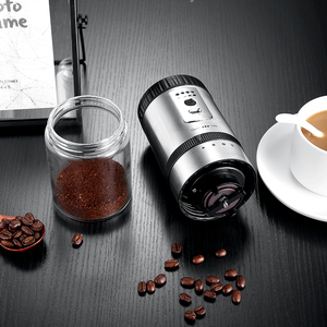 Molinillo de <span class=keywords><strong>café</strong></span> <span class=keywords><strong>eléctrico</strong></span> comercial con tarro de vidrio, dispositivo de cocina recargable por USB, 2020 - Product Image 3
