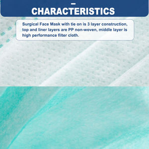 Haixin Santé Vente en gros <span class=keywords><strong>Masque</strong></span> facial de protection Masques antibactériens non tissés jetables Masques médicaux chirurgicaux de <span class=keywords><strong>type</strong></span> liant - Product Image 4