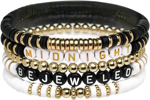 Pulsera de cerámica con cuentas geométricas estilo bohemio para verano, con letras Swiftie, joyería para chica, brazalete de aniversario, ODM - Product Image 6