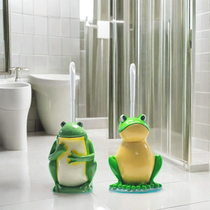 Accessoires de salle de bain en résine de haute qualité, résistants à la rouille, avec un adorable motif de grenouille, <span class=keywords><strong>porte</strong></span>-brosse de toilette - Product Image 2