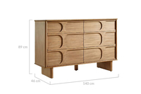 AJUNION 6 Commode en bois Meubles de salon de luxe Armoire couloir Console Table de rangement Armoire