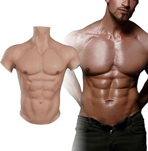 Ropa de Simulación de Músculos <span class=keywords><strong>Abdominales</strong></span> y Pectorales de Silicona para Hombre, de Gran Venta - Product Image 1