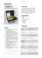 Testeur de détecteur d'épaisseur de sol numérique portable DR800-A Scanner de béton Équipement de test numérique