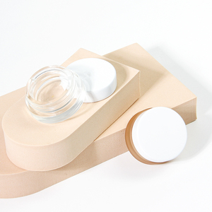 Hot bán tùy chỉnh Blush nhỏ Rỗng Mỹ phẩm kem thủy tinh Jar bao bì <span class=keywords><strong>container</strong></span> với nắp nhôm 100% có thể tái chế - Product Image 4