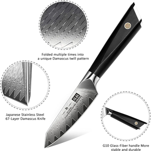 <span class=keywords><strong>SHAN</strong></span> <span class=keywords><strong>ZU</strong></span> <span class=keywords><strong>GYO</strong></span> série 67 couches <span class=keywords><strong>couteau</strong></span> de cuisine en acier damas poignée G10 3.5 "<span class=keywords><strong>couteau</strong></span> à éplucher les fruits et légumes pour éplucher le carottage - Product Image 2