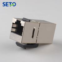 8P8C Cat6 RJ45 conector Ethernet RJ45 Keystone Jacks blindado Keystone Jack Cat6 RJ45 Keystone acoplador